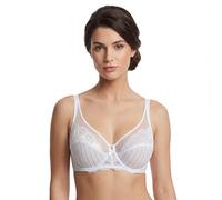 Selene, Sujetador Reductor para Mujer en Encaje, con Aros y Sin Relleno, Colección Mariluz, Color Blanco, Talla 110D