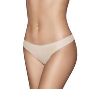 Selene, Tanga Mujer Efecto Seda, Braguita Sin Costuras, Colección 500, Color Tierra, Talla S