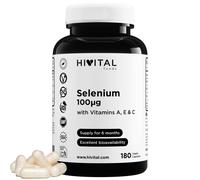Selenio 100 mcg | 180 cápsulas veganas. Hivital