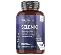 Selenio 200 mcg - 365 Comprimidos, Suplemento Mineral para Hombre y Mujer - Apto para Veganos, Para 1 Año de Suministro, Sin Estearato de Magnesio ni OGM