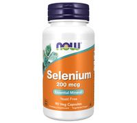 Now Foods Selenio 200 mcg - 90 cápsulas vegetales
