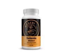 Selenio Mederi 120 comprimidos 200 mcg, 4 meses, Función normal de las tiroides, sistema Inmunológico, espermatozoides, cabello y uñas - Mineral para Hombre y Mujer, Vegano, sin gluten y sin lactosa