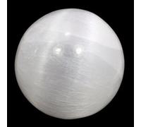Selenite Crystal Sphere ~6cm by CrystalAge