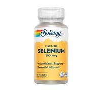 Selenium Libre De Levadura 90 Cápsulas Veganas 200 Mcg De Solaray