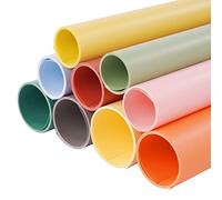 Selens 100 x 150 cm PVC telón de fondo 9 colores vinilo fotografía Kit Set para laicos planos y alimentos Foto Estudio Video Producto Props Cosméticos Joyas Shooting Impermeable