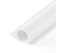 Selens 120 x 240 cm PVC Fondo Fotografía Blanco Fondo fotográfico Blanco Impermeable Mate Suave Fondo para Estudio Fotográfico Retrato Producto Comida Mascota Cosméticos Photography Backdrop