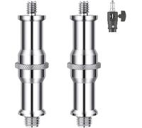 Selens 2 adaptadores estándar de 3/8 a 1/4 de rosca de tornillo de espiga de metal macho para trípode de soporte de luz monopié