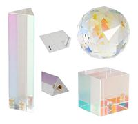 Selens 3 unidades de prisma para fotografía de cristal con orificio roscado de 1/4 pulgadas, óptica, crea un ligero efecto arcoíris para fotógrafos de estudio, fotografía