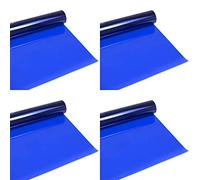 Selens 4 unidades de 40 x 50 cm de gel de iluminación, filtro de gel de flash, color azul, corrección de color, superposiciones transparentes para foco de cabeza roja de 800 W, luz estroboscópica,