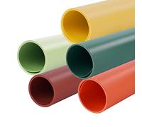 Selens 5 unidades de fondo de PVC, 70 x 150 cm, fotografía, estudio, impermeable, rojo, verde, amarillo, naranja, verde fresco, fondo, para productos alimenticios, cosméticos, vídeo