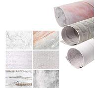 Selens 56 x 89 cm 2 en 1 Fondo de fotografía de Alimentos, 3 Piezas de mármol Madera Cemento ladrillo Papel de Pared Estudio fotográfico para colocación Plana Accesorios de Productos Youtube Video