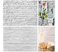 Selens 56 x 89 cm 2 en 1 telón de fondo de pared de ladrillo textura de fondo fotografía para alimentos, accesorios planos de joyería, productos pequeños, patrón de doble cara
