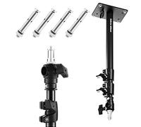 Selens Brazo de brazo para fotografía de pared, 46,7 - 103 cm, montaje en pared en techo, longitud ajustable con rosca de 3/8 pulgadas 1/4 pulgadas, adaptador universal para luces de vídeo, paraguas,