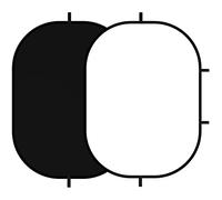 Selens Fondo Blanco Negro de Muselina Pantalla Chromakey Fondo Plegable Pop Up Background 150x200cm para Retrato Fotografía Vídeo Juego Estudio Fotográfico con Bolsa de Transporte