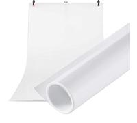Selens Fondo de PVC 120 x 200 cm, Blanco, Resistente Al Agua, Mate, Liso