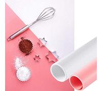 Selens Fotografía telón de fondo de PVC vinilo 50x100CM blanco rosa 2pcs kit impermeable para estudio de fotos Flat Lay productos de alimentos accesorios cosméticos joyería tiro video Youtube