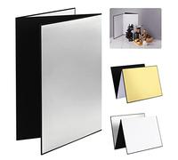 Selens Tablero reflector 4 en 1 para fotografía (29,7 x 21 cm), plegable, panel de fondo A4, para productos alimenticios, joyas, etc.