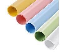 Selens Telón de fondo de PVC Fotografía Fondo de vinilo Plano Lay Food Kit de 150x70cm para estudio de fotos Productos pequeños Accesorios Disparo de mesa Vlog Video Impermeable BlancoGris