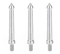 Selens Trípode Spike con orificio roscado de 1/4 pulgadas, 3 unidades, acero inoxidable, trípode para cámara, picos, rosca larga, tornillo adaptador para trípode, monopié, accesorio de fotografía