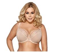 Selente My Secret - Sujetador Suave para Mujer, Tallas Grandes (Copa D hasta Copa K-), con Malla de Lavado Exclusiva, Beige, 100G