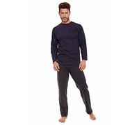 Selente Sweet Dreams - Pijama corto de algodón suave para hombre, diseño moderno y cómodo, varios modelos, azul oscuro, L