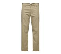 SELETED HOMME Hombre SLHSTRAIGHT-New Miles 196 Flex Pants W N Chino, Grige, 34/34, Crudo, 34W x 34L