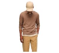 SELETED HOMME Slhberg LS Half Zip Polo Noos, Teca/Detalle: Mezcla, L para Hombre