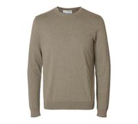 SELETED HOMME Slhberg Noos-Cuello Redondo Jersey de Punto, Vetiver/Detalle: Melange, L para Hombre