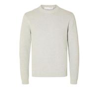 SELETED HOMME SLHDANE LS Knit Structure Crew Neck Noos, Gris Claro, S