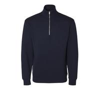 SELETED HOMME Slhemanuel Soft Zip High Neck Sweat Noos Sudadera, Negro, L para Hombre