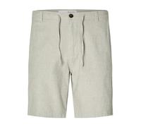 SELETED HOMME SLHREGULAR-Brody Linen Shorts Noos Pantalones Cortos, Vetiver/Detail:Mixed W. Oatmeal, XXL para Hombre