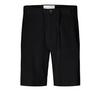 SELETED HOMME Slhregular-Brody-Pantalones Cortos de Lino, Negro, XXL para Hombre