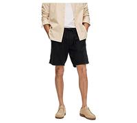 SELETED HOMME Slhregular-Brody-Pantalones Cortos de Lino, Negro, XXL para Hombre