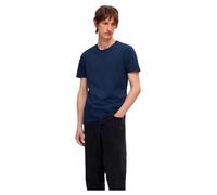 SELETED HOMME Slhroland SS O-Neck tee Noos-Pack de 3 Camisetas, Azul Marino, L Hombres
