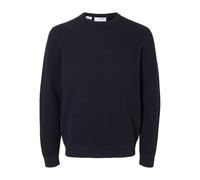 SELETED HOMME SLHROSS LS Knit Structure Crew Neck Noos, Azul Oscuro (Dark Sapphire), XL