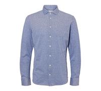 SELETED HOMME Slhslimbond-Pique Camiseta de Punto LS Noos Camisa, Color Azul, XXL para Hombre