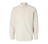 SELETED HOMME Slhslimnew-Linen Camiseta LS Noos Camisa de Manga Larga, Pure Cashmere, XL para Hombre