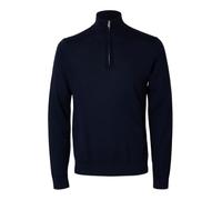 SELETED HOMME Slhtray LS Knit Merino Half Zip Noos Suéter pulóver, Azul Marino, L para Hombre