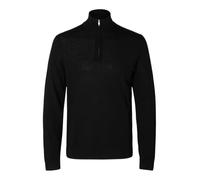 SELETED HOMME Slhtray LS Knit Merino Half Zip Noos Suéter pulóver, Color Gris, L para Hombre
