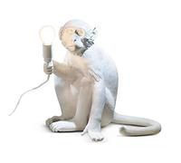 SELETTI - Monkey Sitting Lámpara de Sobremesa Blanco