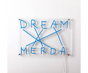 SELETTI Aplique decorativo LED Dream-Merda, azul