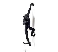 SELETTI Aplique LED exterior Monkey Lamp izquierda negro True