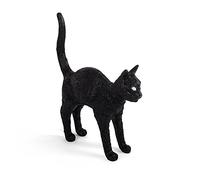 Seletti Jobby The Cat lámpara de Mesa con Forma de Gato Negro