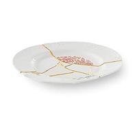 Seletti Kintsugi Piatto Piano in porcellana e Oro 24k Piano Mod. 1