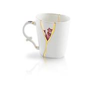 Seletti Kintsugi Taza mug de Porcelana y Oro 24 Quilates Mod.3