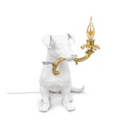 SELETTI Lámpara de mesa decorativa LED Rio perro en blanco