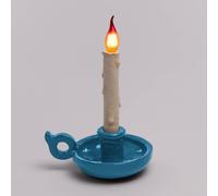 SELETTI Lámpara de mesa LED Grimm Bugia forma vela azul
