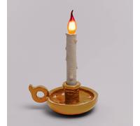 SELETTI Lámpara de mesa LED Grimm Bugia forma vela oro