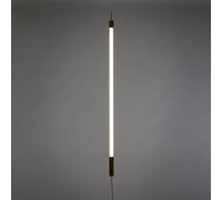 SELETTI Lámpara LED Linea, blanca, detalles de madera, universal