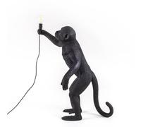 SELETTI Lámpara LED terraza Monkey Lamp de pie negra